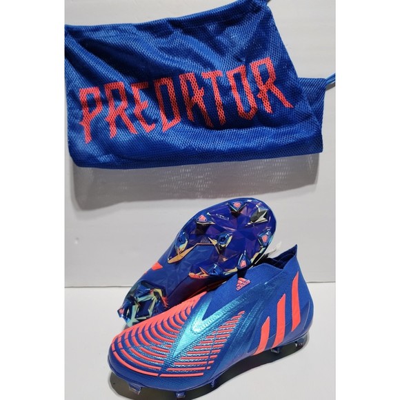ADIDAS PREDATOR EDGE+ FG LACELESS SOCCER CLEATS SHOES BLUE GZ9002 MEN\'S SIZE 5.5 main image 9